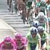 Kim Kirchen is led by Lorenzo Bernucci